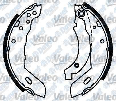 VALEO 562037 Arka Fren Balatasi Pabuc P205-P306-P309-Zx 1.6/1.8/1.9d/Td -Abs Xsara 1.4/1.6/1.8/1.8d/1.9d -Ab